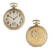 TAXI CHRONOMETER, OROLOGIO DA TASCA IN ORO, SVIZZERA 1930 CIRCA