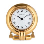 CARTIER, OROLOGIO SVEGLIA DA VIAGGIO, FRANCIA 1975 CIRCA