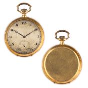 MOVADO, OROLOGIO DA TASCA IN ORO, SVIZZERA 1940 CIRCA