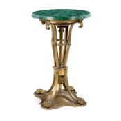 GUERIDON IN BRONZO DORATO, FINE DEL XIX SECOLO