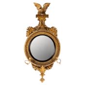 SPECCHIERA IN LEGNO INTAGLIATO E DORATO, INGHILTERRA, XIX SECOLO