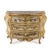 CASSETTONE IN LEGNO LACCATO, VENEZIA