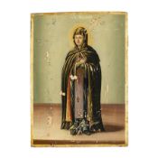 ICONA RUSSA RAFFIGURANTE SANTA EUDOCIA, XIX SECOLO