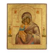 ICONA RUSSA RAFFIGURANTE LA VERGINE DI FEODOROV, XIX SECOLO