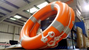 Two orange life belts. Not available for in-house P&P THIS LOT MUST BE COLLECTED BY FRIDAY 10TH JULY