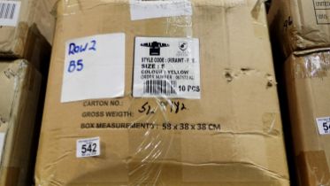 Black Knight yellow jackets, size S X10. Not available for in-house P&P THIS LOT MUST BE COLLECTED