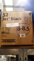 Polyco jet black gloves, size 8-8.5 X48. Not available for in-house P&P THIS LOT MUST BE COLLECTED