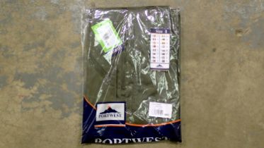 Portwest action trousers, olive green, 34 inch waist X12. Not available for in-house P&P THIS LOT