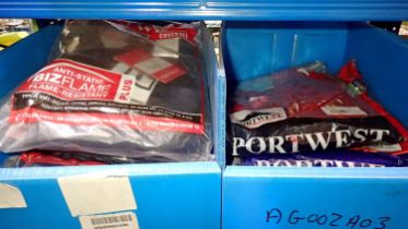 Portwest flame resistant coveralls, mixed sizes X6 and Portwest boilersuits, mixed sizes X6. Not