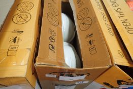 Three boxes of JSP safety helmets, mixed colours. Not available for in-house P&P. THIS LOT MUST BE
