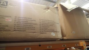 MSA blue safety helmets X15 and JSP safety helmets X10 (2 boxes). Not available for in-house P&P.