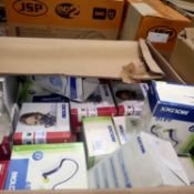 Box of Moldex masks and filters. Not available for in-house P&P. THIS LOT MUST BE COLLECTED BY