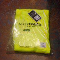 Supertouch yellow joggers, size M x6. Not available for in-house P&P. THIS LOT MUST BE COLLECTED
