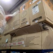 Six boxes of mixed safety helmets. Not available for in-house P&P. THIS LOT MUST BE COLLECTED BY