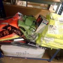 Shelf of mixed workwear. Not available for in-house P&P. THIS LOT MUST BE COLLECTED BY FRIDAY 7TH