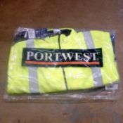 Two tone yellow fleece jackets, size XL x10. Not available for in-house P&P. THIS LOT MUST BE