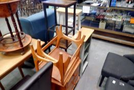 Eight pieces of mixed furniture to include bar stools. Not available for in-house P&P