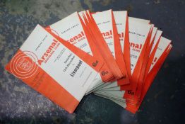 Twenty nine Arsenal football programmes, 1964-65 season. UK P&P Group 2 (£24+VAT for the first lot