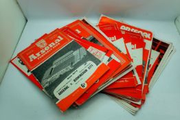 Forty nine Arsenal 1960's football programmes. UK P&P Group 2 (£24+VAT for the first lot and £5+