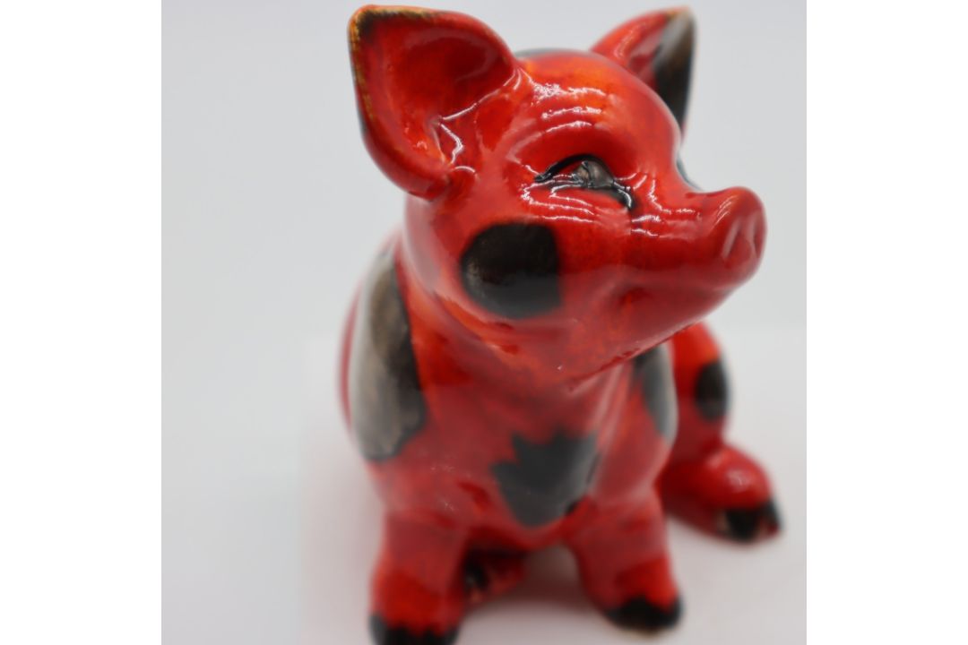 Anita Harris piglet figure, signed in gold to base, H: 15 cm. UK P&P Group 1 (£18+VAT for the - Image 3 of 4