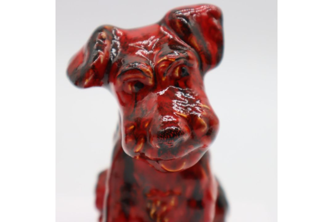 Anita Harris Terrier figure, signed in gold to base, H: 16 cm. UK P&P Group 1 (£18+VAT for the first - Image 2 of 3
