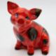 Anita Harris piglet figure, signed in gold to base, H: 15 cm. UK P&P Group 1 (£18+VAT for the - Image 1 of 4