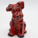 Anita Harris Terrier figure, signed in gold to base, H: 16 cm. UK P&P Group 1 (£18+VAT for the first