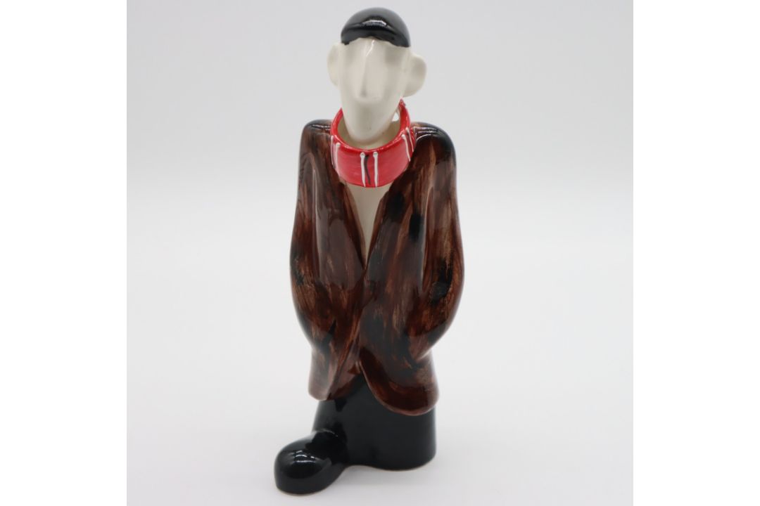 Anita Harris football fan figurine, signed in gold to base, H: 27 cm. UK P&P Group 2 (£24+VAT for - Image 1 of 4