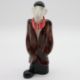 Anita Harris football fan figurine, signed in gold to base, H: 27 cm. UK P&P Group 2 (£24+VAT for - Image 1 of 4