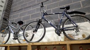 Two mountain bikes, Raleigh and Palomaa. Not available for in-house P&P