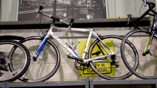Carrera racing bike, no seat, 21.5 inch frame and 26 inch wheel. Not available for in-house P&P