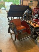 Original 1960s Indonesian becak bicycle taxi/rickshaw, repainted in the 1980s. Not available for