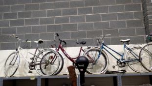 Three ladies bikes to include Universal. Not available for in-house P&P
