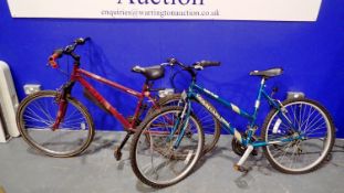 Two ladies bikes Apollo and Vogue. Not available for in-house P&P