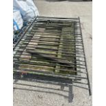 Cast iron park railing , 260cm l x 175cm h