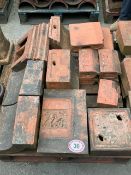 Assorted terracotta coping