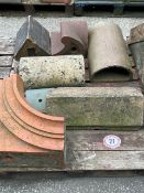 Assorted coping inc. terracotta
