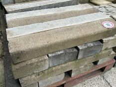 X13 concrete kerbstones, 24cm w x 90cm l x 12cm d