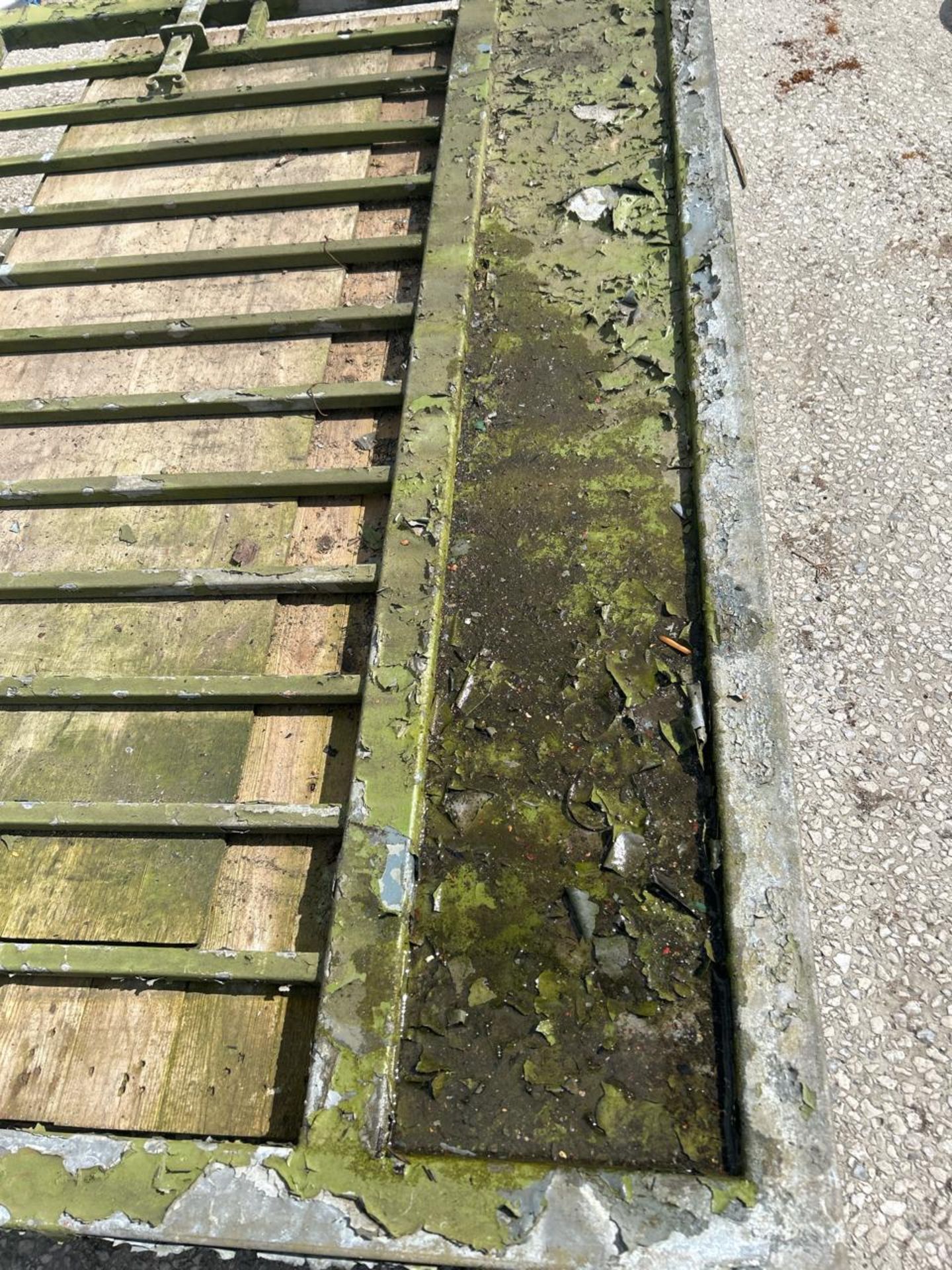 Galvanised painted gate, 218cm l x 150cm h - Image 2 of 4