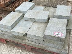 Approx. 30 granite stones/slabs, largest measures 45cm w x 60cm l x 6cm h