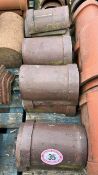 X11 half round ridge roof tiles