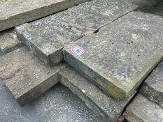 Four stone lintels, largest measures 57cm w x 200cm l x 13cm h