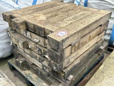 X30 concrete posts, largest measures 14cm w x 10cm d x 104cm h
