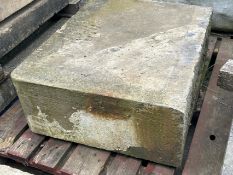 Large sandstone block, 65cm w x 81cm l x 30cm h