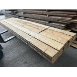 20sqm of pine floorboards, cut out of old timbers