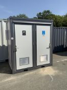 UNUSED BASTONE TOILET & SHOWER (SEPERATE