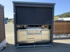NEW 7ft BARBEQUE HOUSE . ROLLER DOOR