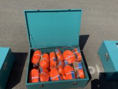 UNUSED BOX OF RATCHET STRAPS