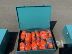 UNUSED BOX OF RATCHET STRAPS