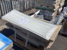 2 X BATHS, CURTAIN RAILS & BATH PANELS